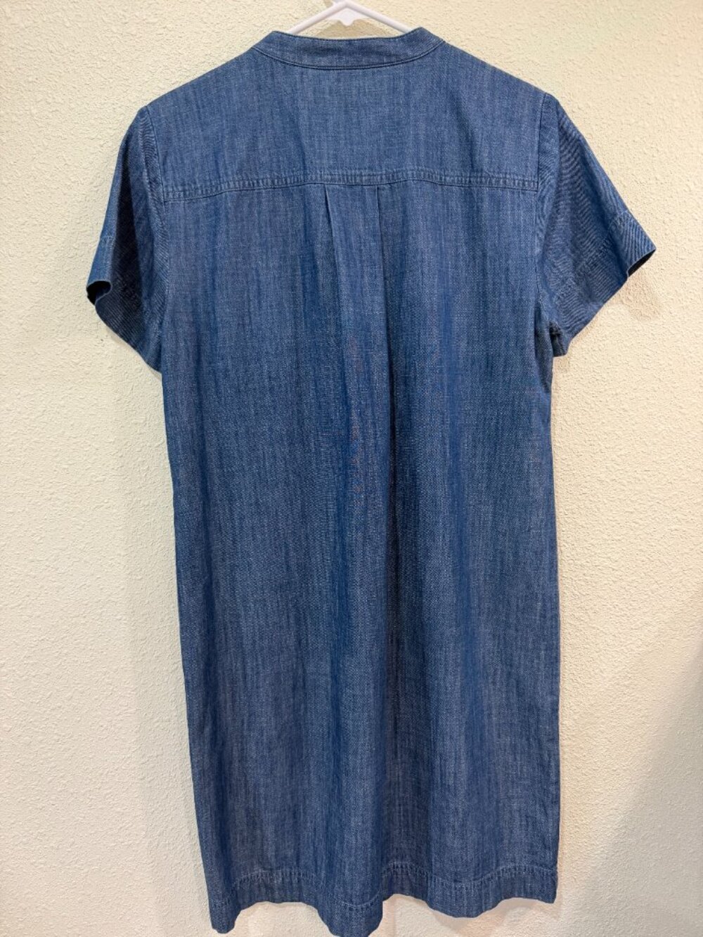 Women's J.Crew Chambray Denim Shirt Dress Cottagecore Size Small - Picture 2 of 5